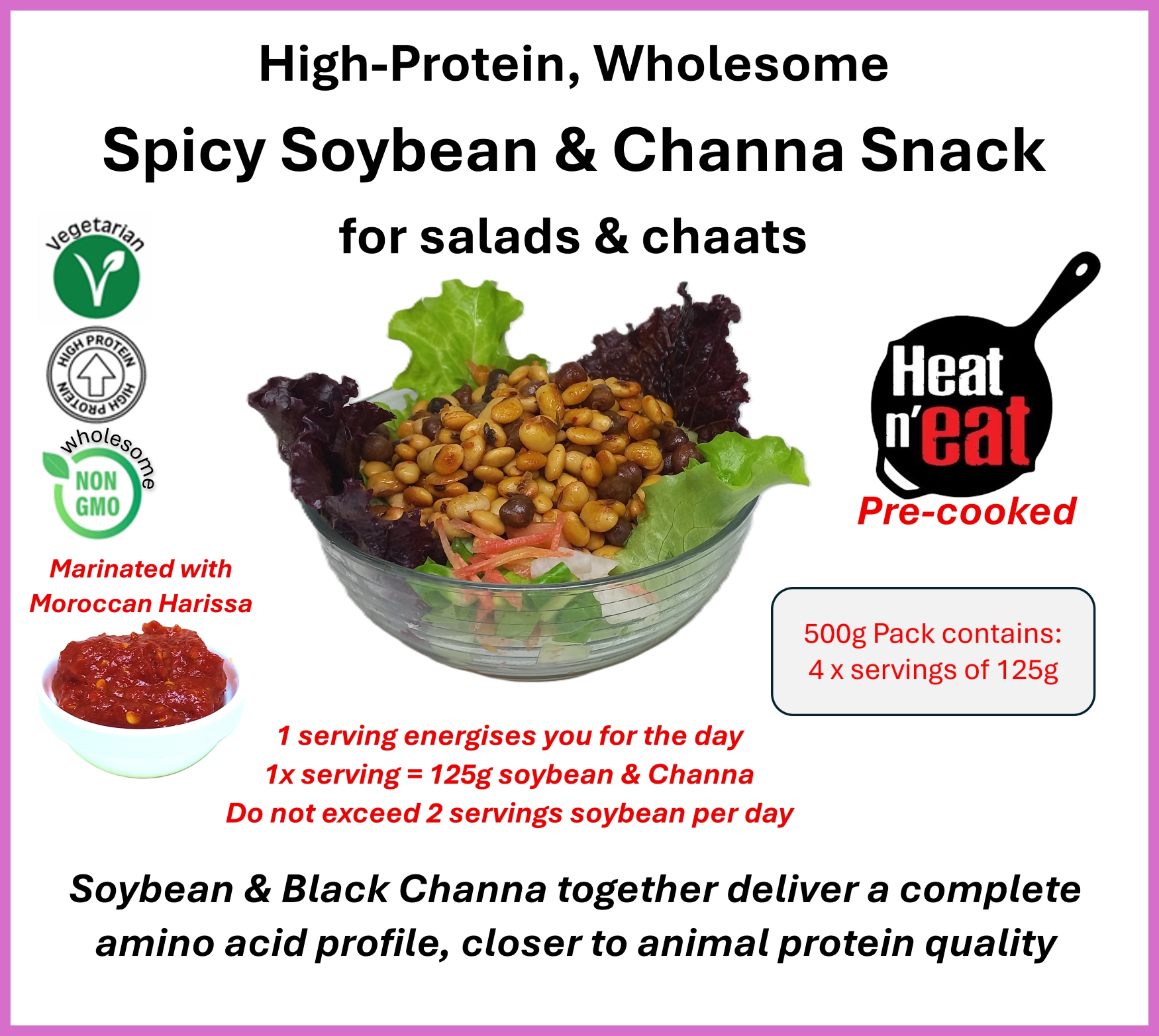 Spicy Soyabean & Channa Snack